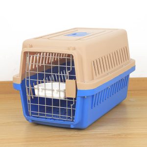 Pet Travel Carrier for Dogs, Cats, and Small Animals Secure and Safe Plastic Transport Box for Flights (1)