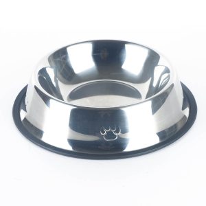 Stainless Steel Dog And Cat Food Water Bowl Large Small Puppy Feeder Feeding Bowls Non Slip Pet Bowl (1)