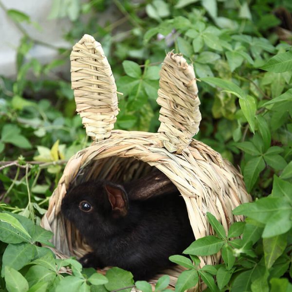 Wholesale Rabbit Handmade Straw Tunnel Nest